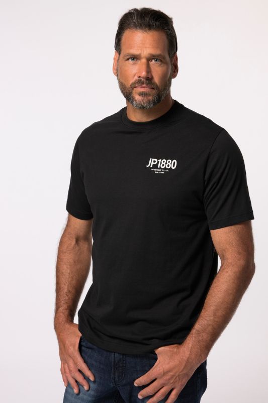 T-shirt JP 1880 à manches courtes, col rond et imprimé poitrine - jusqu'au 8 XL