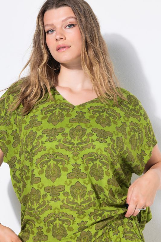 Blouse oversize. Imprimé cachemire