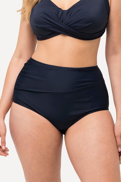 Bas de bikini, drapé, taille haute