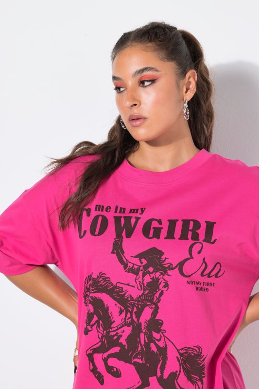 T-shirt oversize, imprimé sur le devant