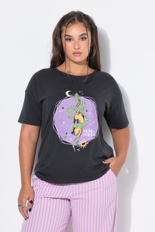 T-shirt oversized, style vintage et imprimé