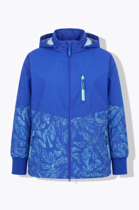 Veste outdoor, corail, capuche, indice SPF 50+