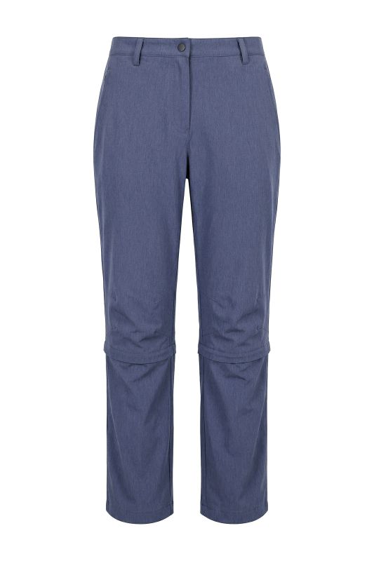 Pantalon technique, bas de jambe amovible, taille confortable et poches zippées