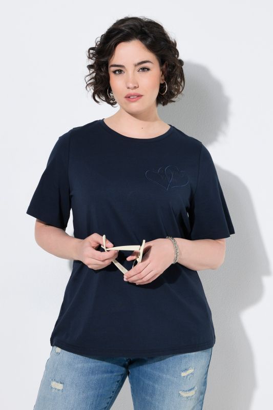 T-shirt avec applications, décolleté rond et manches courtes, coupe Classic Fit