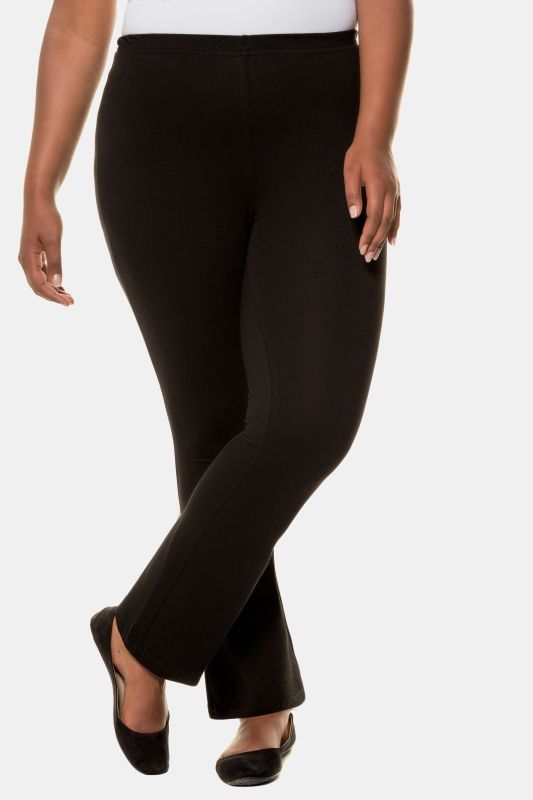 Pantalon de yoga en jersey, coupe évasée, ceinture élastique