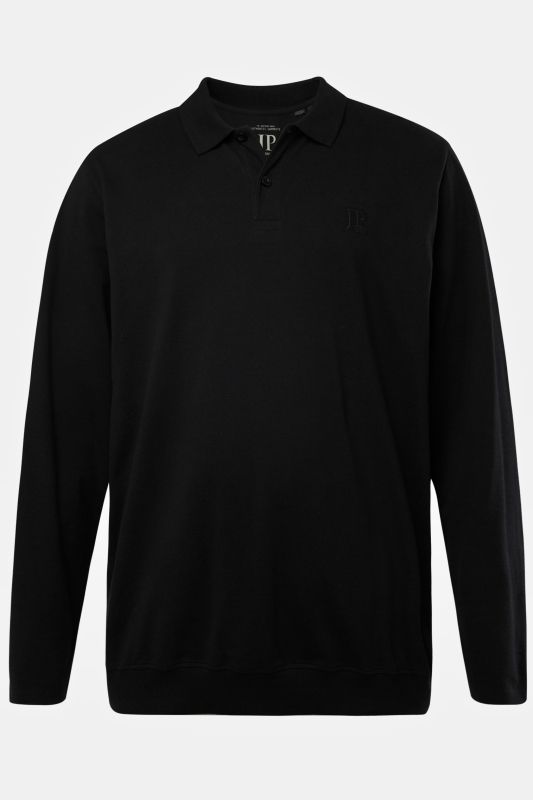 Polo en maille piquée, collection Basic. Manches longues et ventre confort. Jusqu'au 8XL.