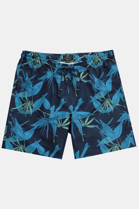 Short de bain JAY-PI, collection Beachwear. Taille élastique et imprimé floral - jusqu'au 8 XL