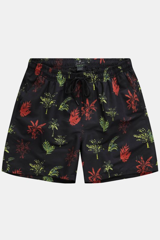 Short de bain JAY-PI, collection Beachwear. Taille élastique et imprimé floral - jusqu'au 8 XL