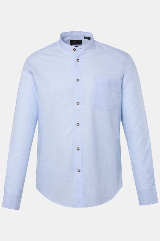 Chemise traditionnelle bavaroise, manches longues, col montant. coupe Modern Fit, jusqu'au 8&nbsp;XL