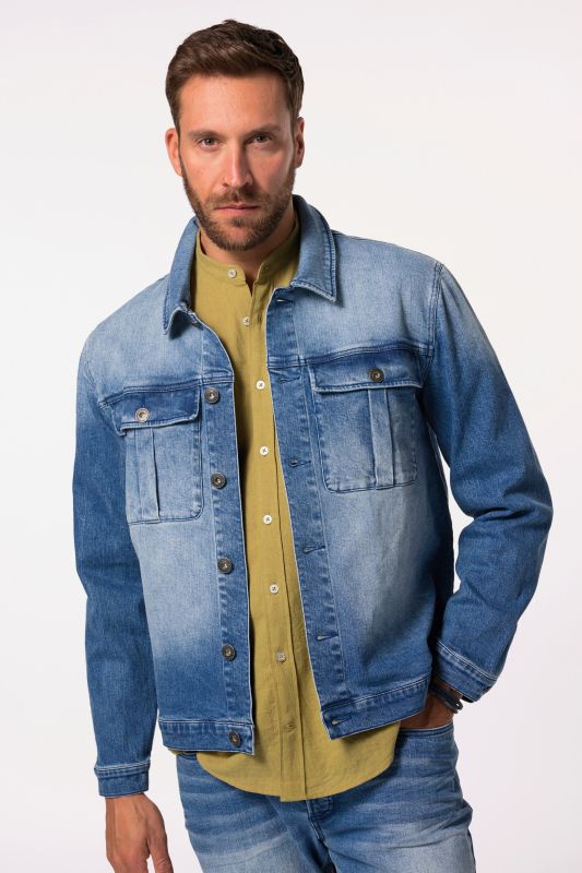 Veste en jean FLEXNAMIC®. 2 poches poitrine, jusqu'au 8&nbsp;XL