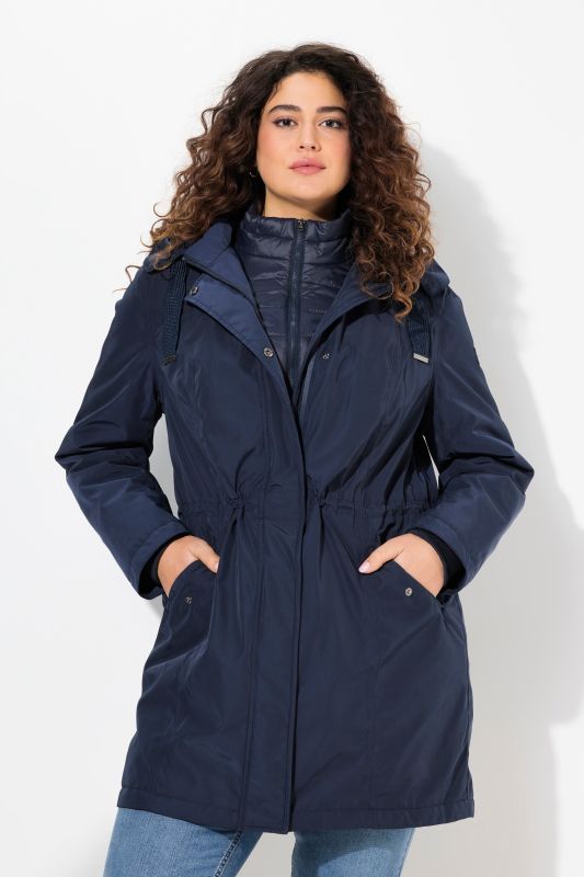 Parka Performance HYPRAR à capuche, col montant et matière recyclée