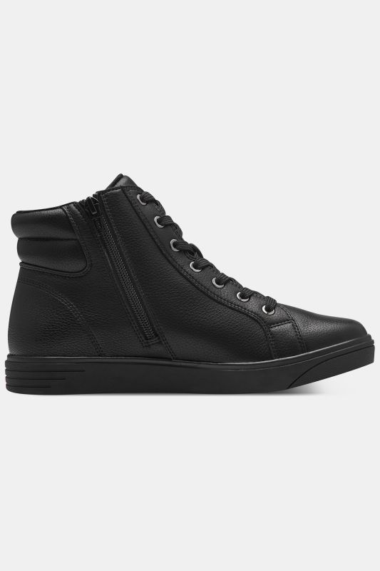 Sneakers en cuir Tamaris Comfort, semelle de propreté amovible, fermeture zippée