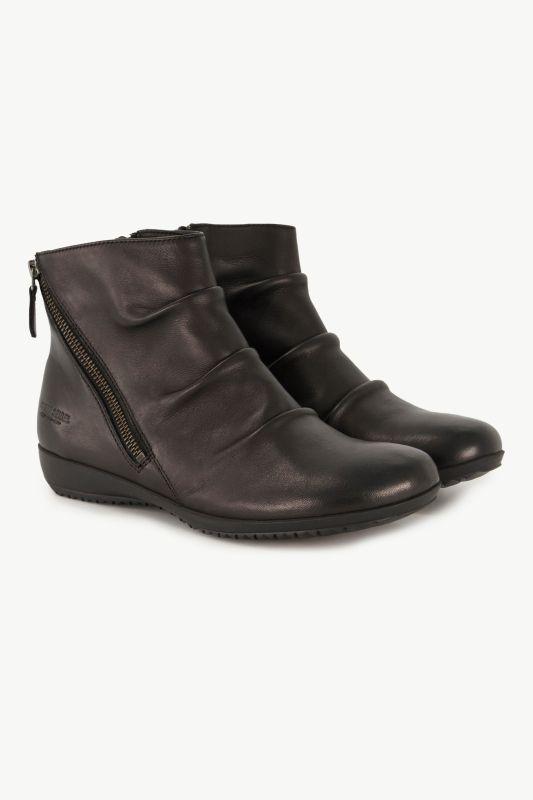 Bottines en cuir Josef Seibel, semelle de propreté amovible - largeur H