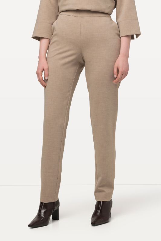 Pantalon stretch, jambe étroite, ceinture élastique