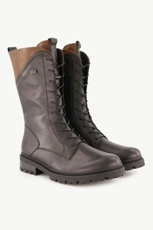 Bottes techniques en cuir Remonte, matière déperlante, largeur G