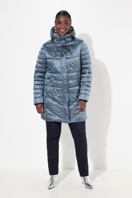 Manteau long HYPRAR matelassé et déperlant, poignets coupe-vent