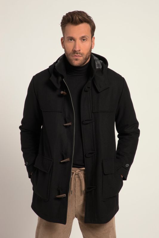 Duffle-coat déperlant avec boutons ovales, jusqu'au 8 XL