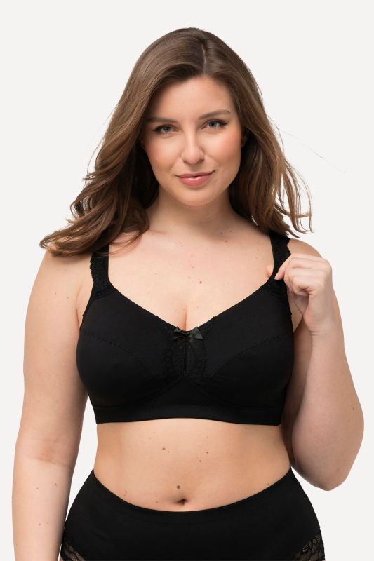 Soutien-gorge souple sans armatures avec détail en dentelle - bonnet C-E