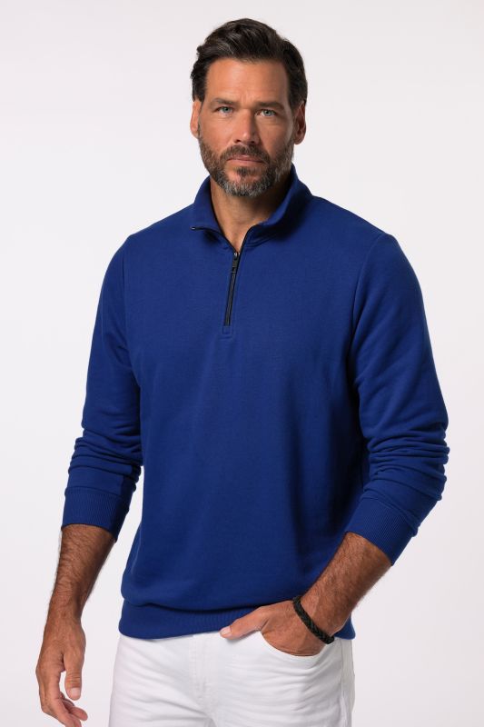 Pull camionneur en molleton, col montant zippé - jusqu'au 8 XL