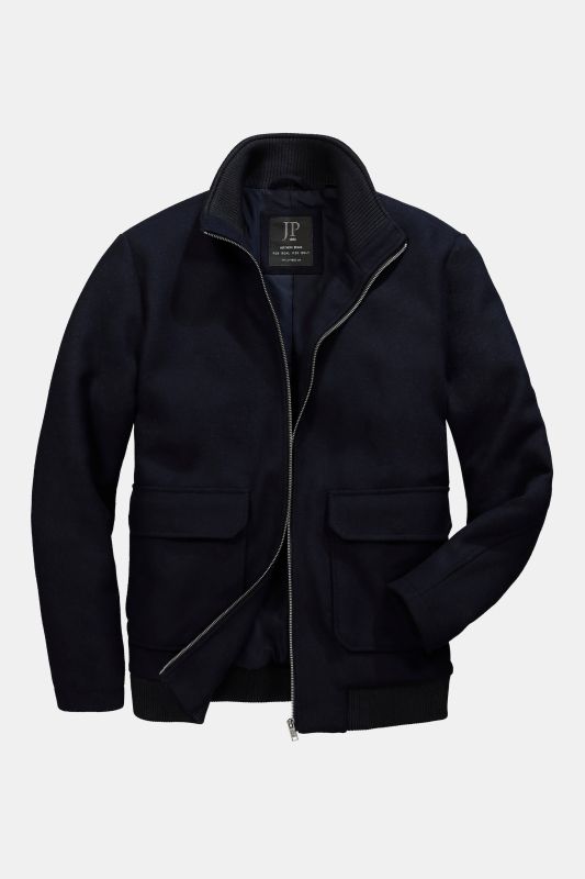 Bombers en laine JP 1880, col esprit blouson Teddy américain – jusqu'au 7 XL