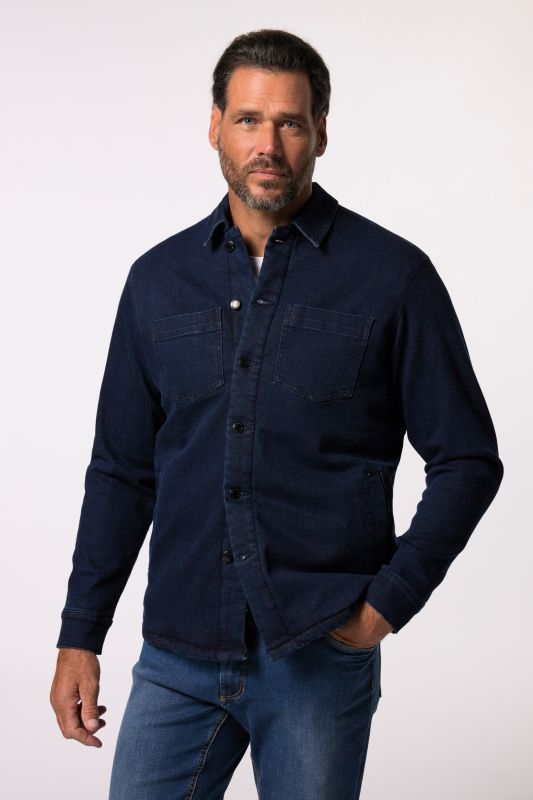 Veste en jean JP 1880, doublure en polaire, poches poitrine - jusqu'au 8&nbsp;XL