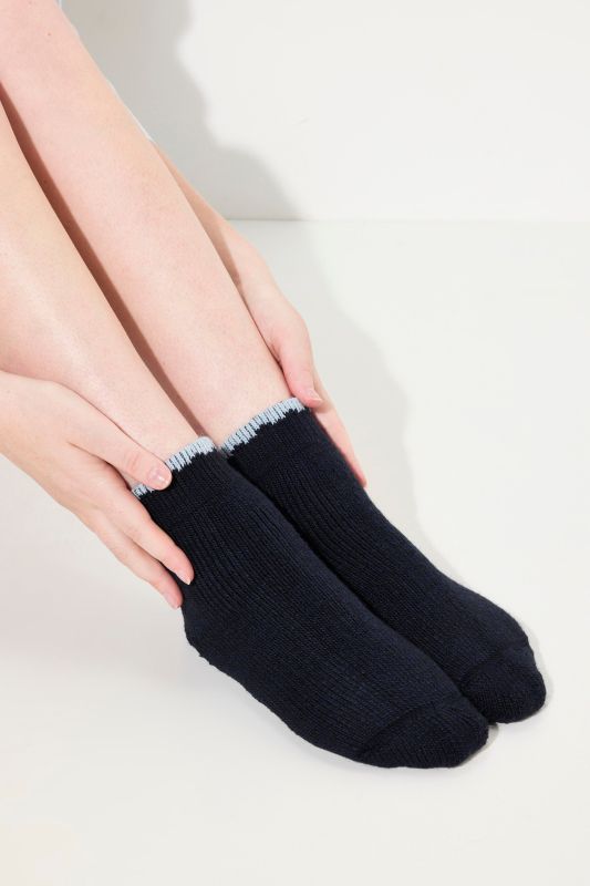 Chaussettes Homewear en alpaga et laine douce et confortable, avec bords-côtes qui ne serrent pas la jambe