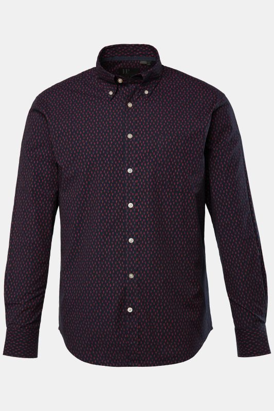 Chemise à manches longues et col boutonné. Coupe Modern Fit et motif imprimé.