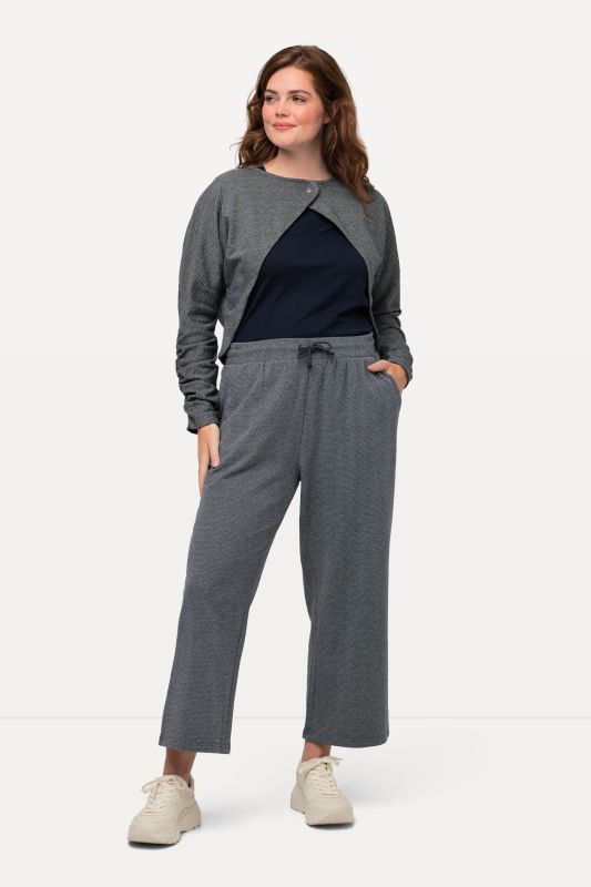 Jupe-culotte en molleton, longueur cheville. Coton bio. Taille confortable.