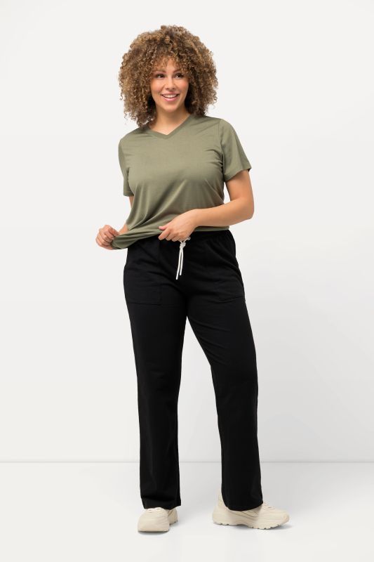 Pantalon de jogging, jambe droite et taille élastique