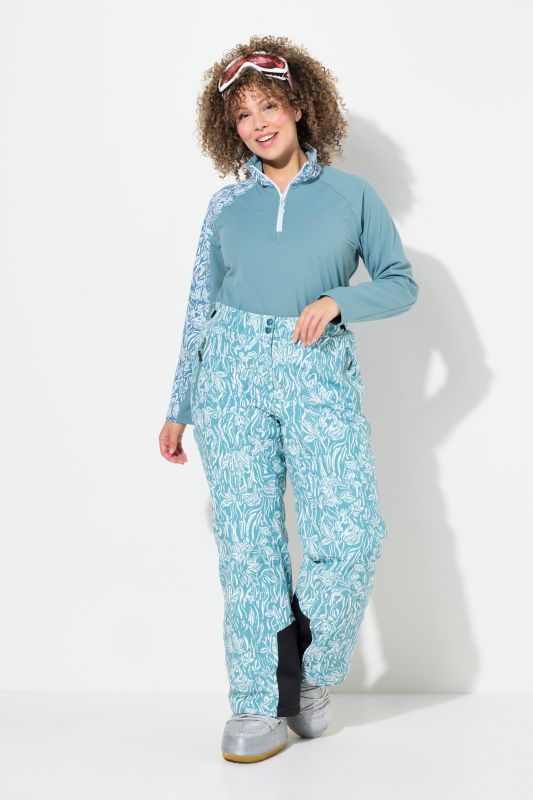 Pantalon de ski imperméable, genoux préformés et bande à scratch, matière recyclée