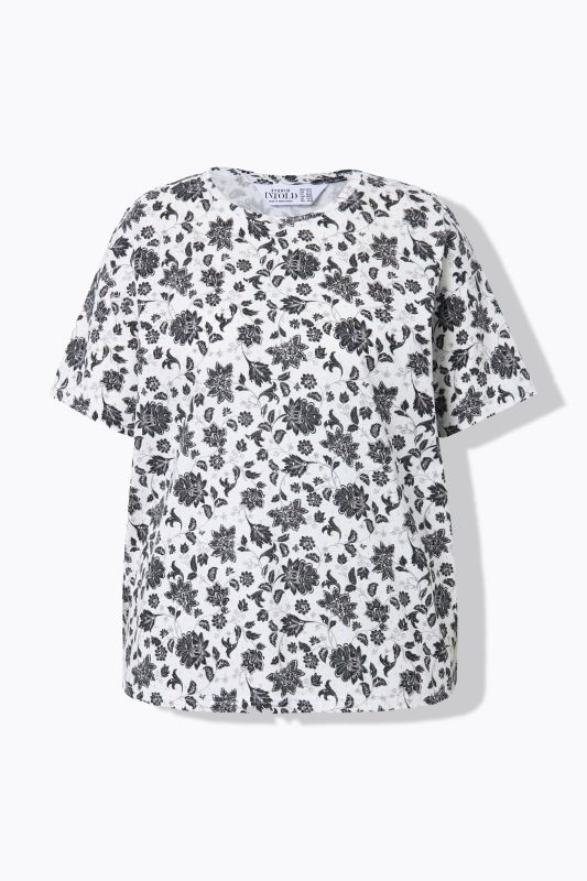 T-shirt oversize, imprimé floral