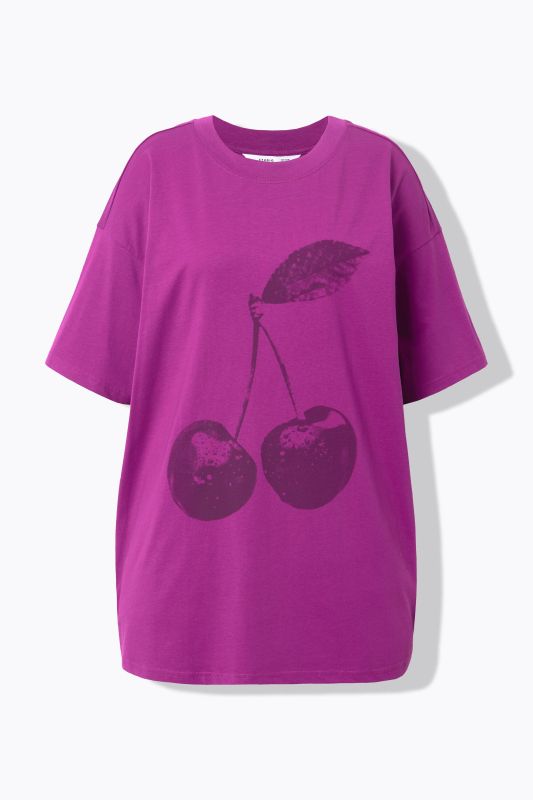 Grand T-shirt oversize, imprimé cerises XL