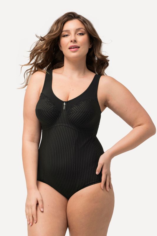 Body moulant à fines rayures, se porte sans soutien-gorge