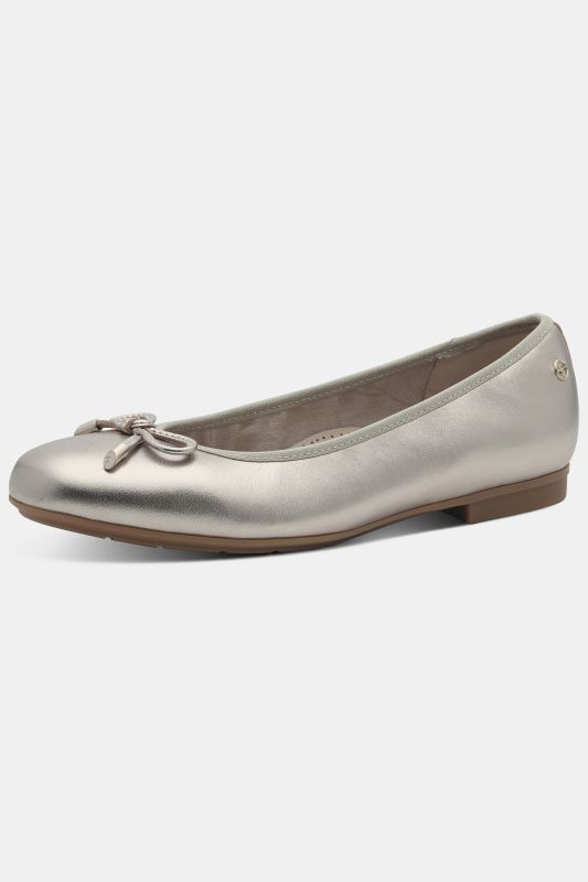 Ballerines en cuir Tamaris Comfort, matière recyclée - largeur confortable