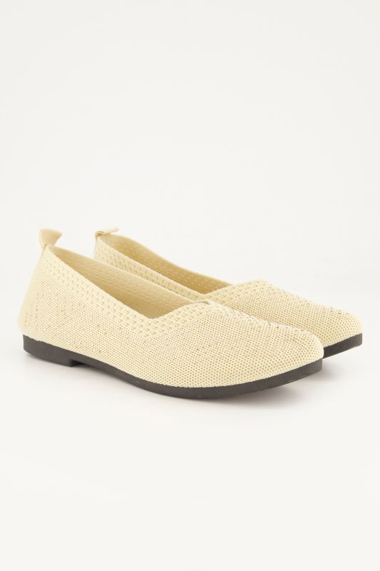 Ballerines en maille, pierres scintillantes, semelle de propreté amovible - largeur H