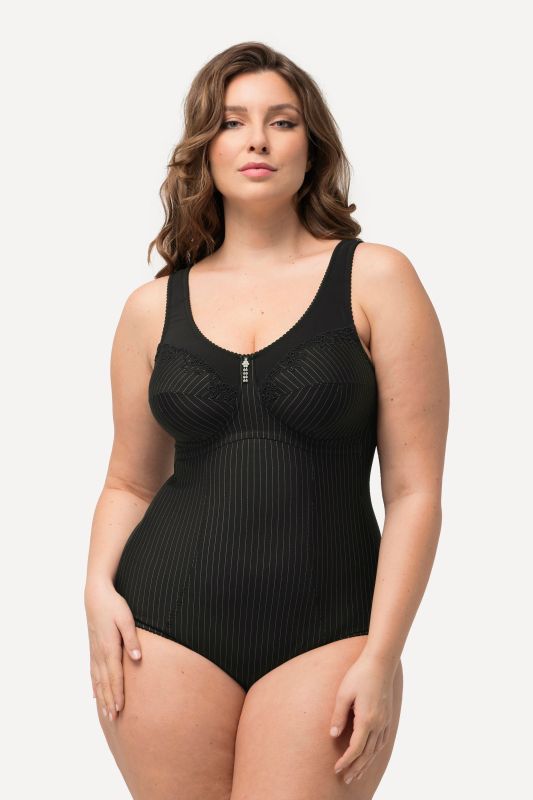 Body moulant à fines rayures, se porte sans soutien-gorge