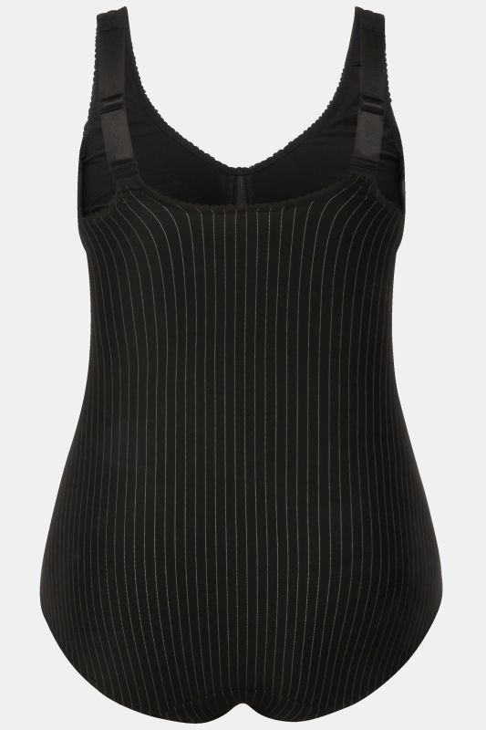 Body moulant à fines rayures, se porte sans soutien-gorge