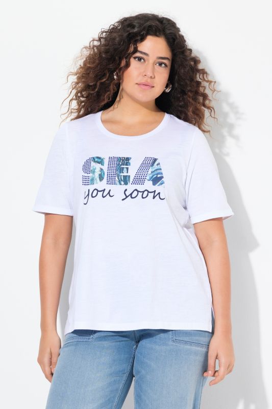 T-shirt Sea you soon, coupe Classic. Col rond et manches courtes