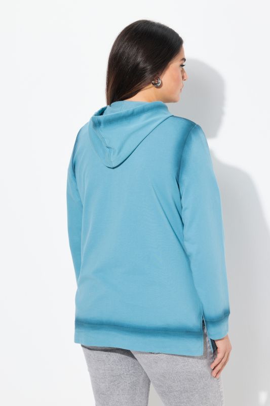 Gilet à capuche, manches longues et effet « bombe de peinture »