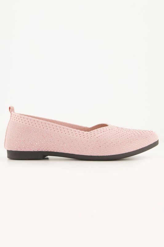 Ballerines en maille, pierres scintillantes, semelle de propreté amovible - largeur H