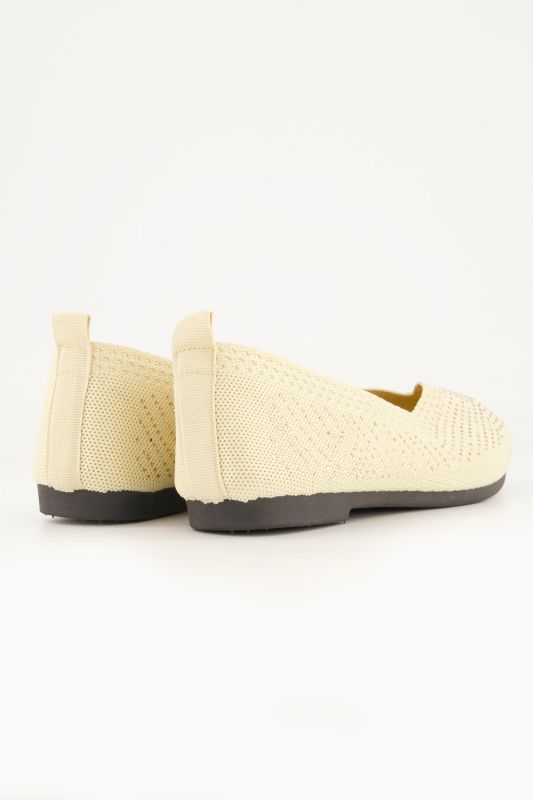 Ballerines en maille, pierres scintillantes, semelle de propreté amovible - largeur H
