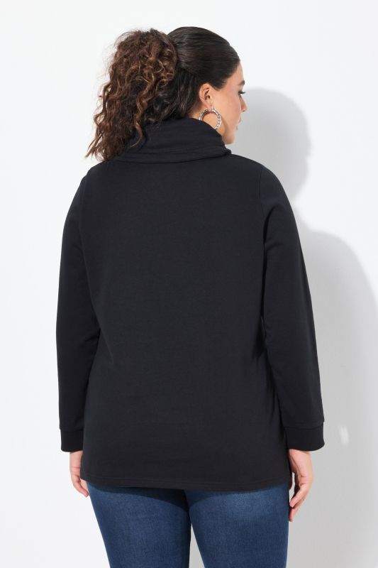 Sweat-shirt, coupe Classic Fit, message HELLO, col montant