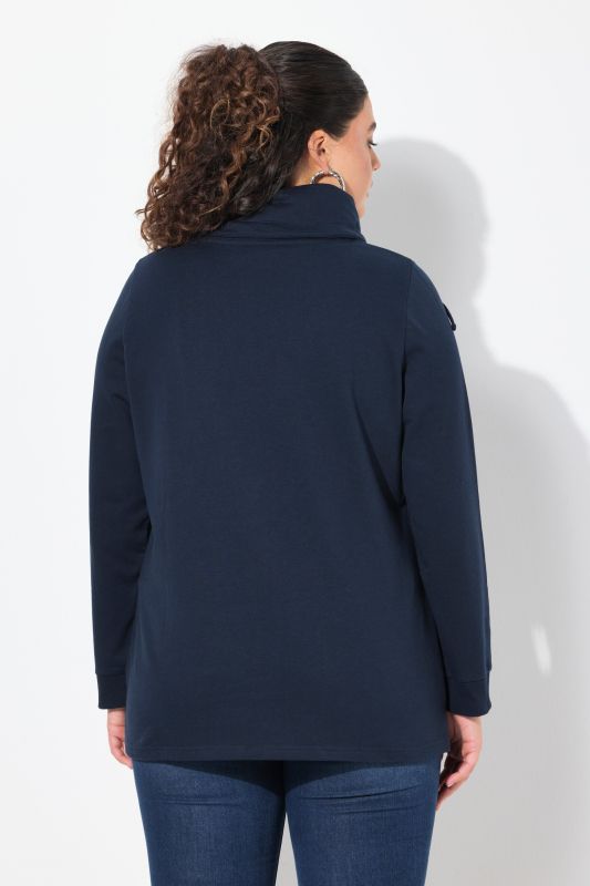 Sweat-shirt, coupe Classic Fit, message HELLO, col montant