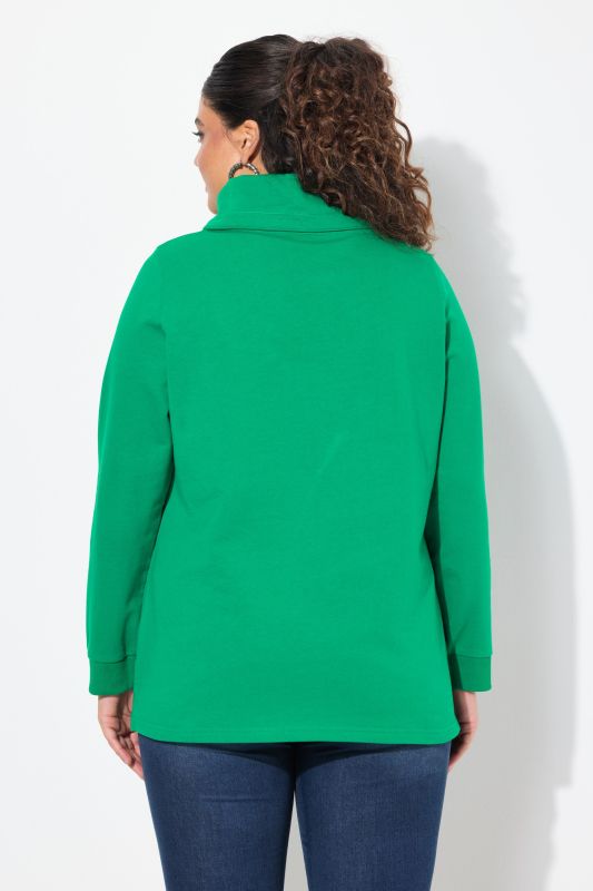 Sweat-shirt, coupe Classic Fit, message HELLO, col montant