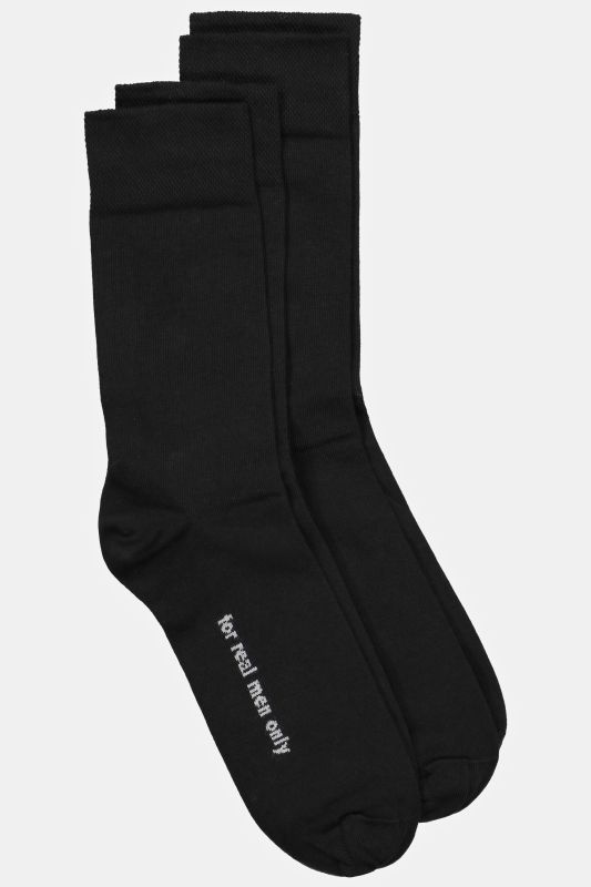 Lot de 2 paires de chaussettes, bord-côte confortable
