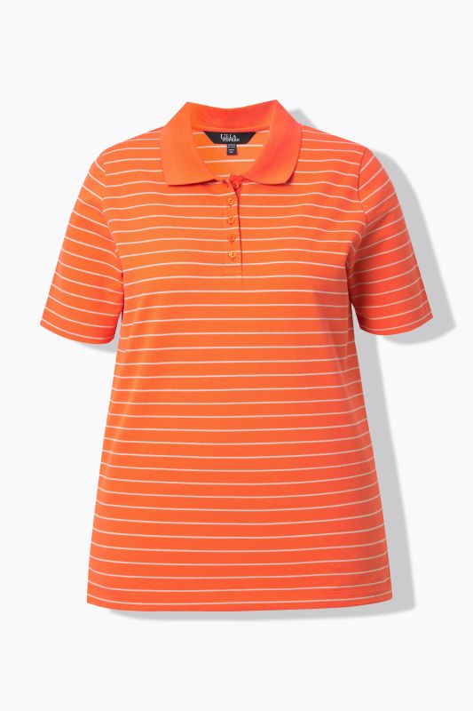 Polo rayé en tissu piqué, manches courtes, coupe Classic Fit