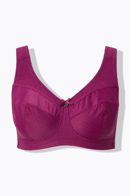 Soutien-gorge de maintien Kelly, tissu texturé. Sans armatures. Bonnets C à H.