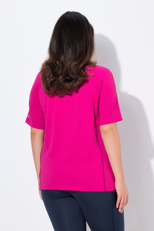 T-shirt, protection UV 50+, col en V, manches courtes