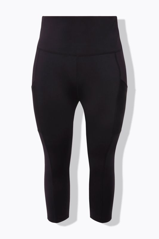 Legging 3/4 à taille haute, longueur au mollet, sèche rapidement