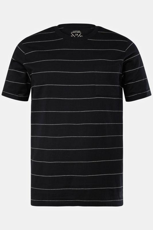 Pyjama court deux pièces, T-shirt rayé et short - jusqu'au 8XL